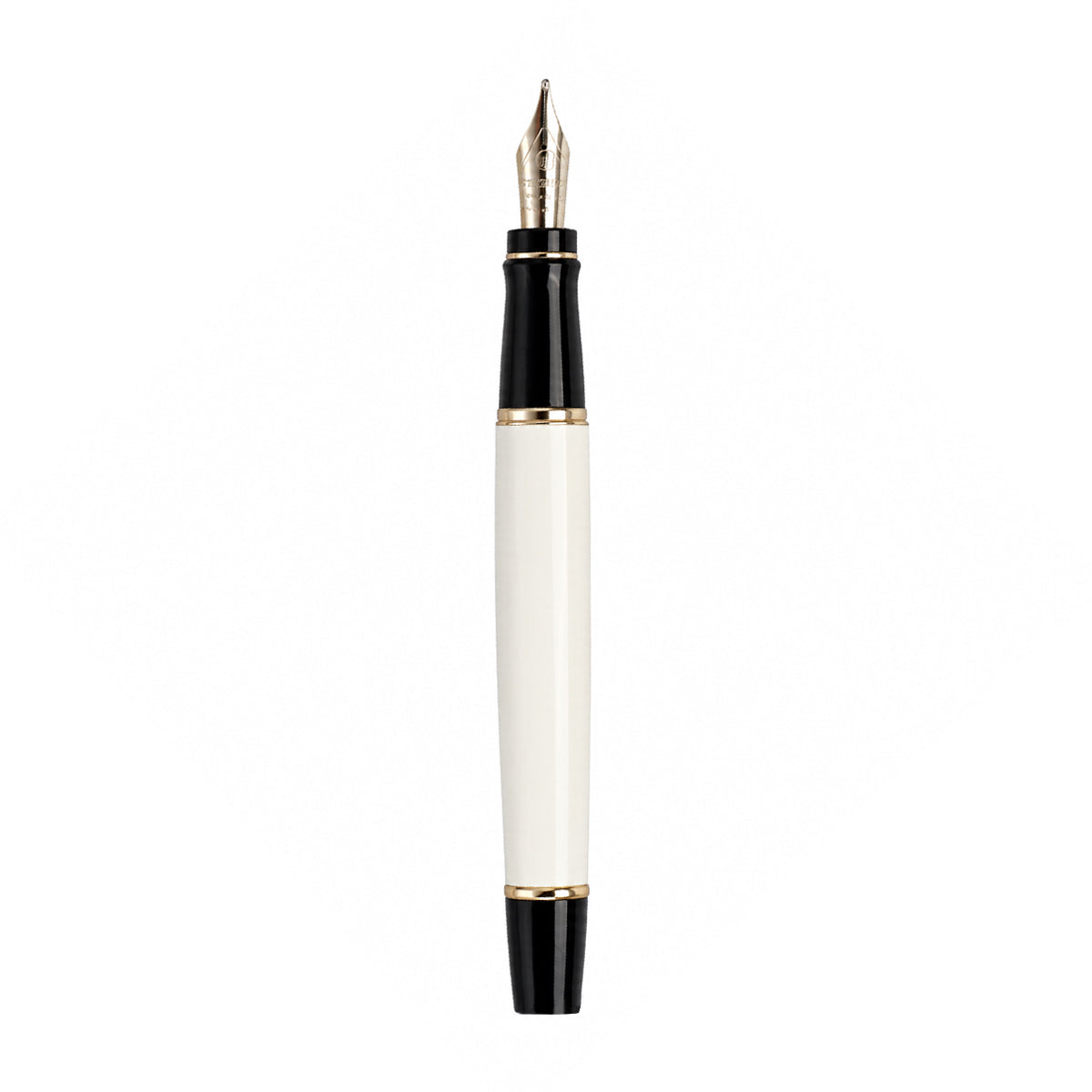 Waterman Paris White Body Fountain Pen Silver Cap Medium Nib