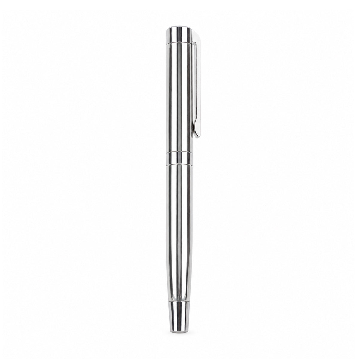 Submarine 986 Metallic Silver Rollerball Pen – Cap Type | Blue Gel Ink, Gift Boxed