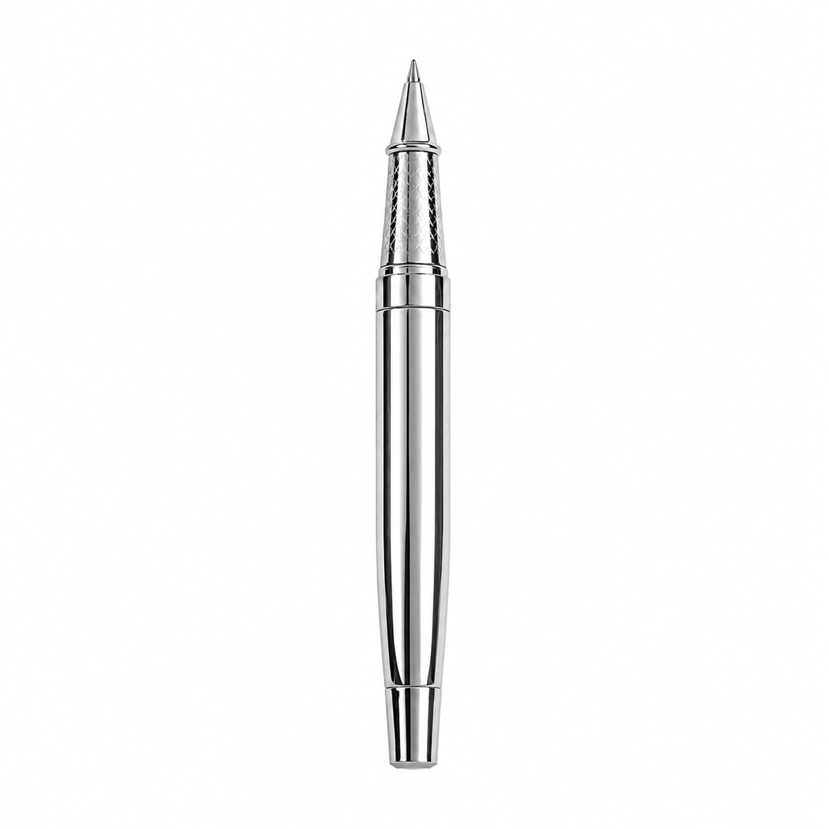 Submarine 986 Metallic Silver Rollerball Pen – Cap Type | Blue Gel Ink, Gift Boxed
