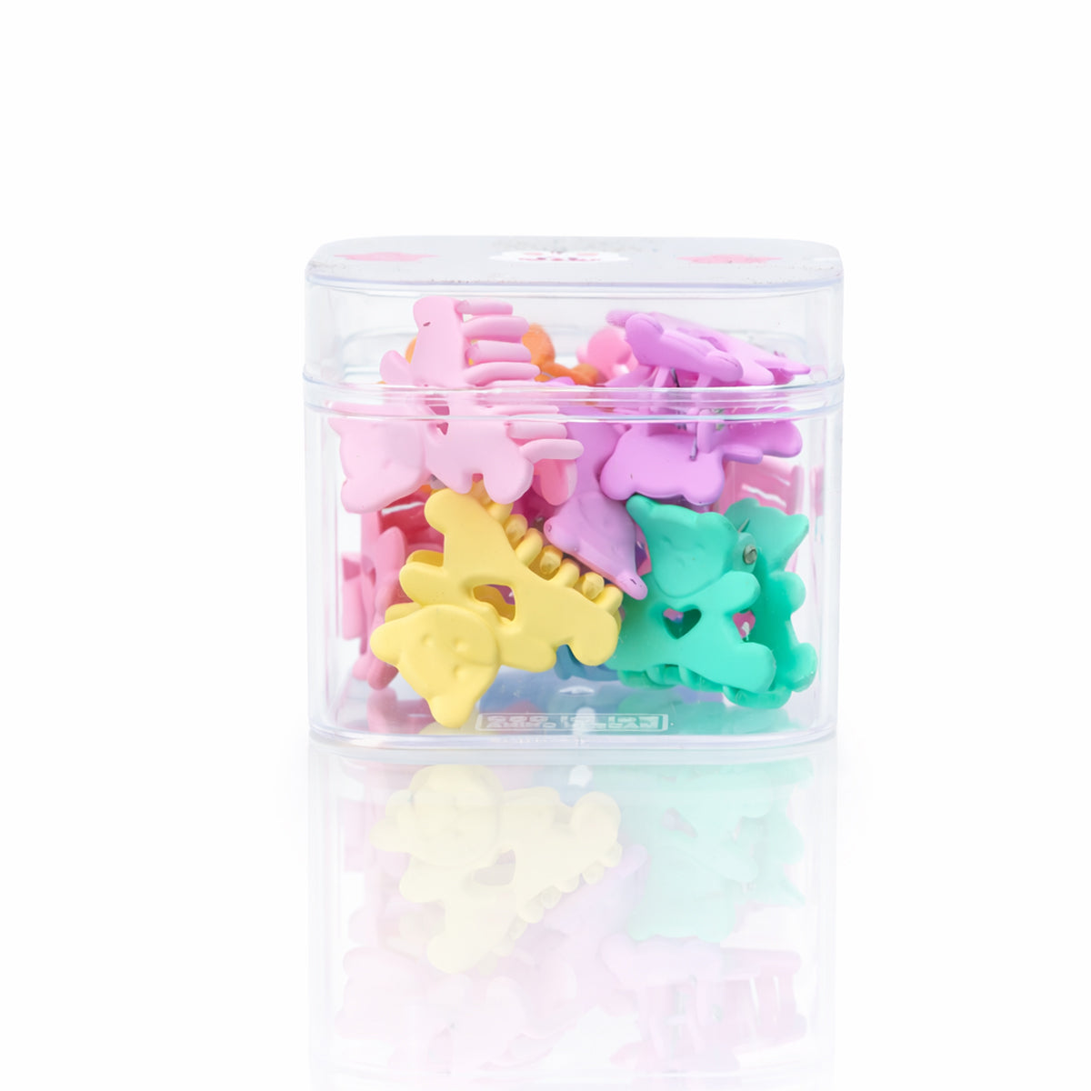 The Writershub Kids Pastel Hair Clips Set with Mini Claws & Storage Box