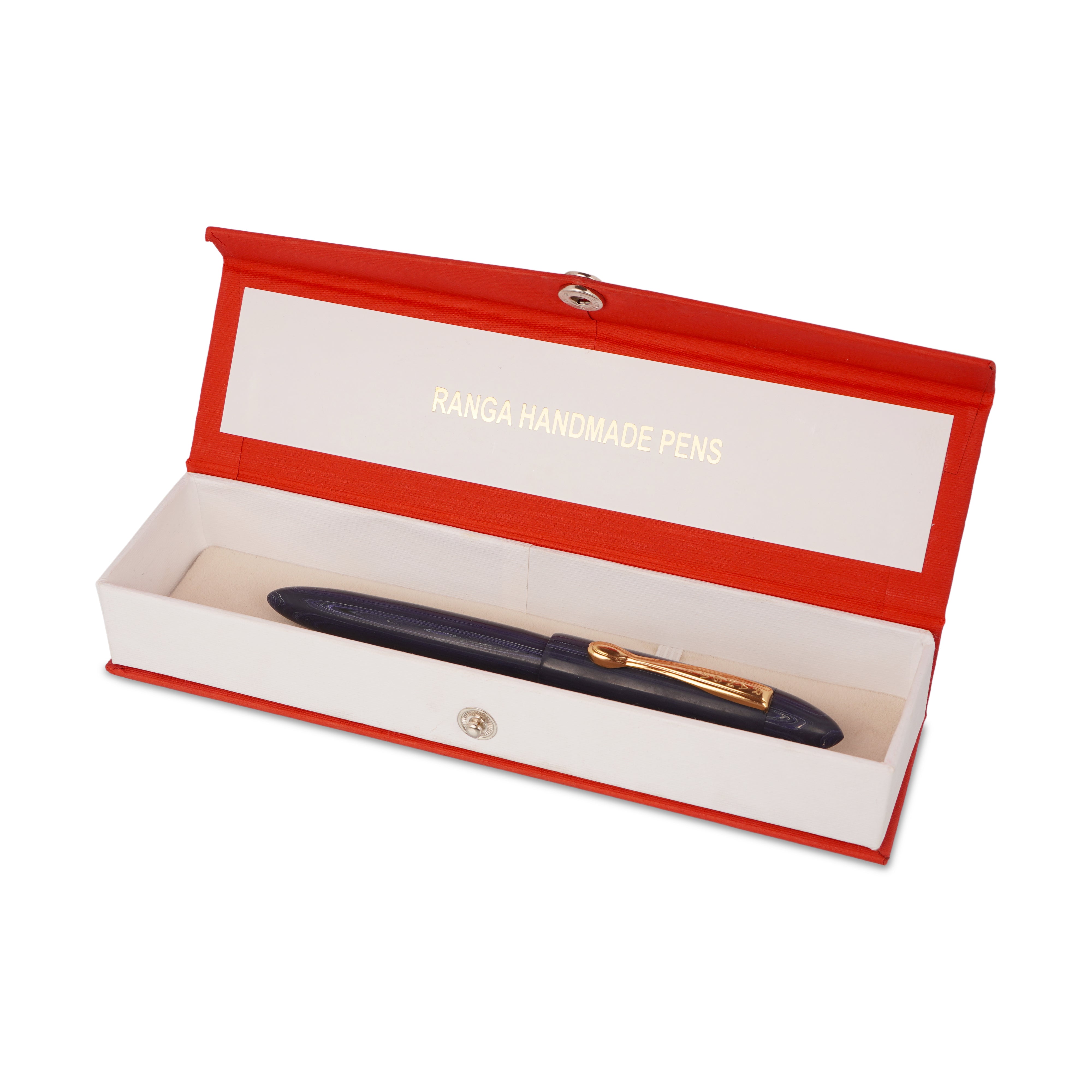 Ranga Bheem Blue Ebonite Fountain Pen Handmade Broad Nib