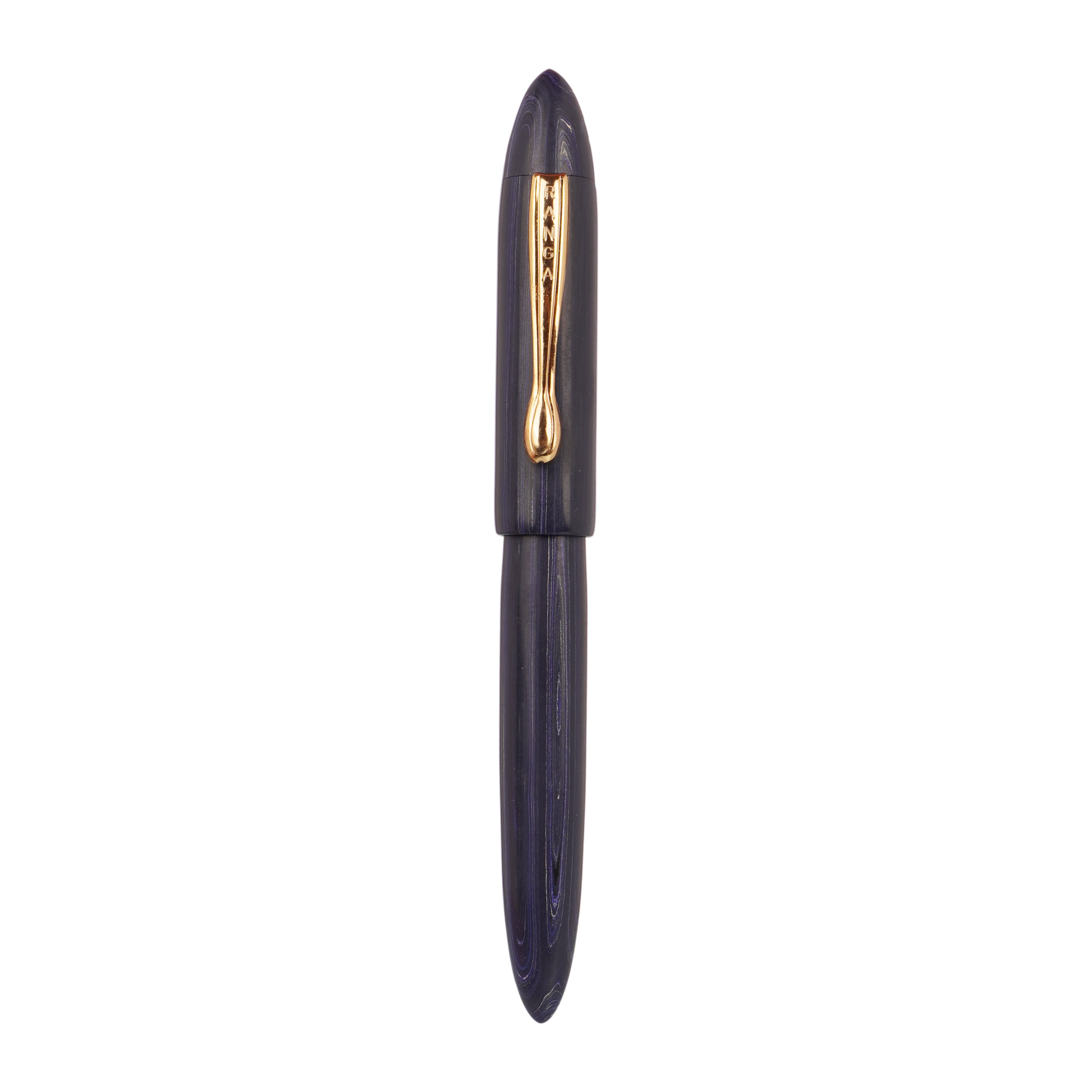 Ranga Bheem Blue Ebonite Fountain Pen Handmade Broad Nib