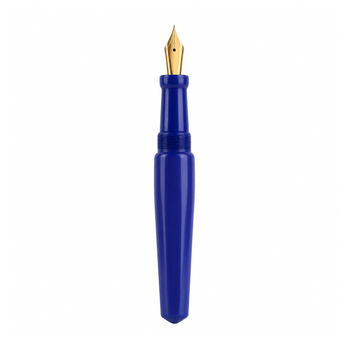 Ranga Phoenix P1 Handmade Solid Blue Ebonite Fountain Pen Fine Nib