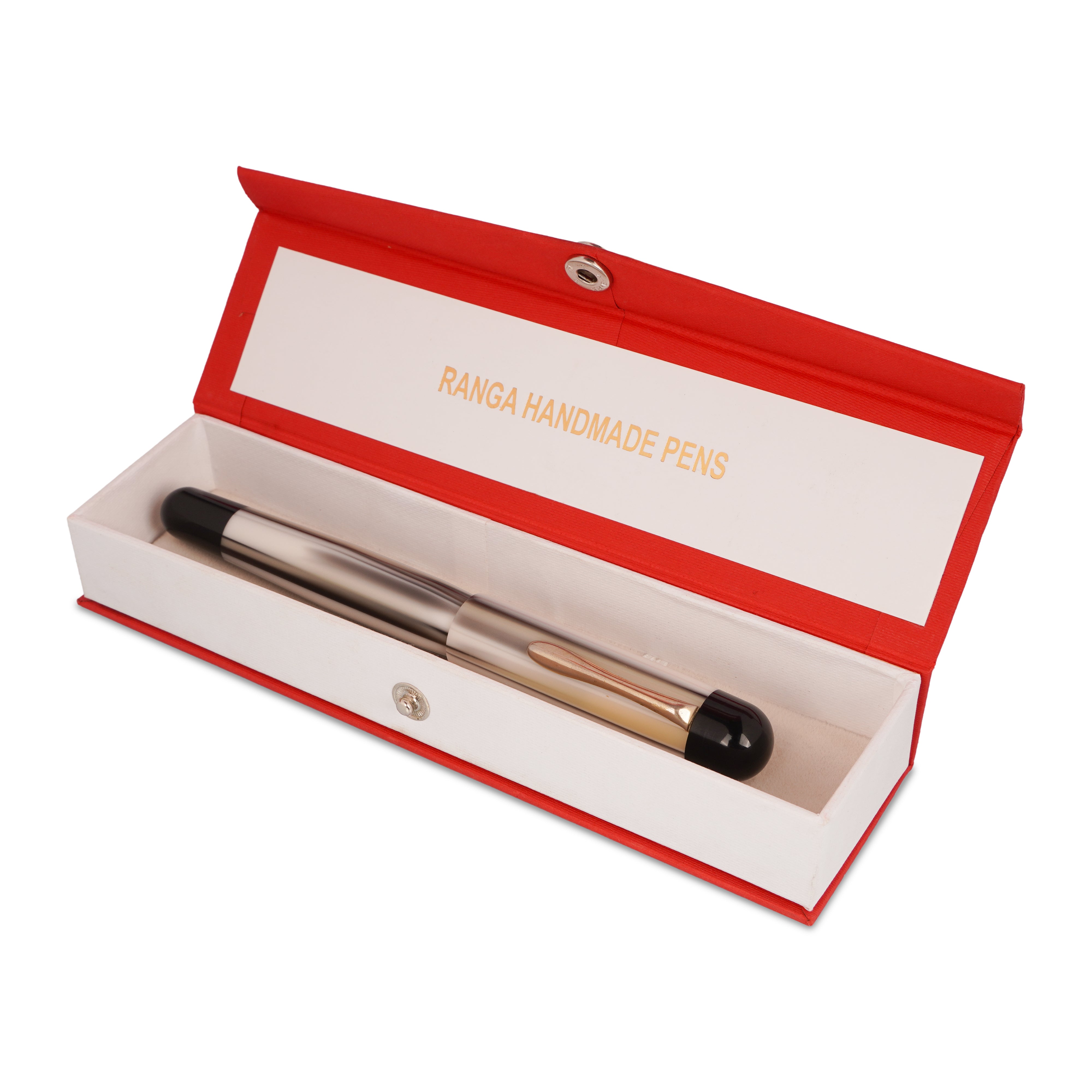 Ranga P27 Majestic Fountain Pen Black & White Acrylic