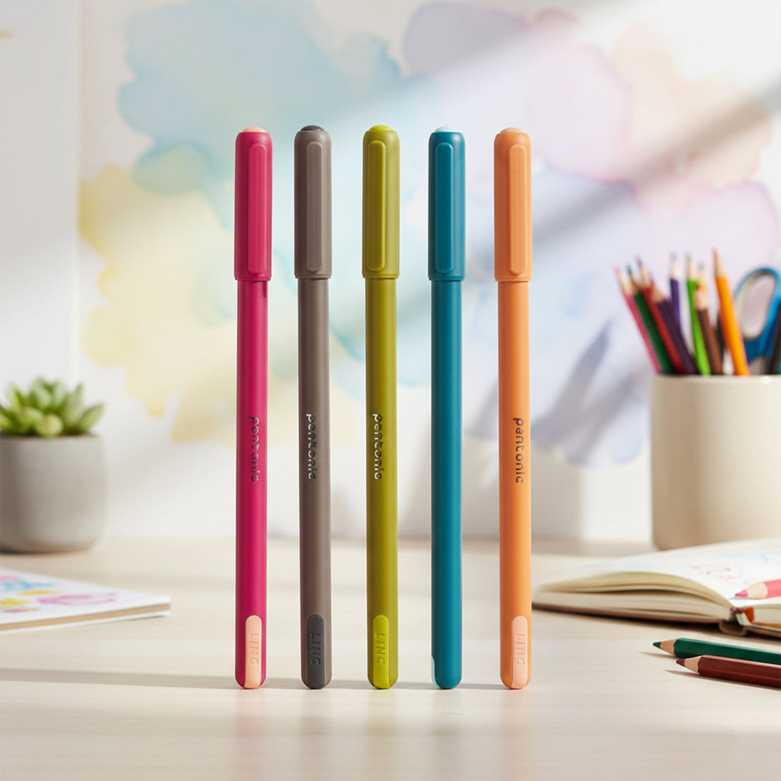 Pentonic Linc Ball Pen 0.7mm — Blue Ink, Grey Body