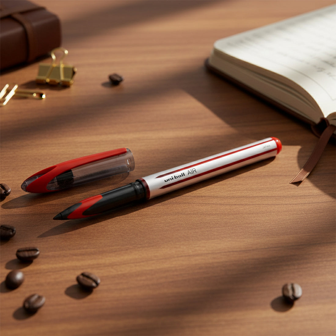 uni-ball Air Micro UBA-188L Red Ink Roller Ball Pen