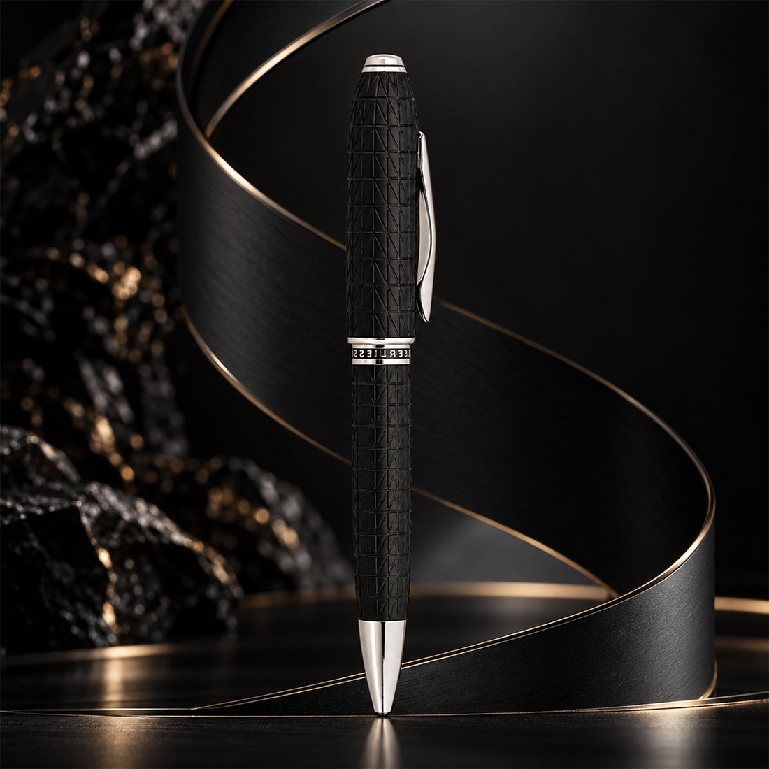 Cross Peerless 125 Tokyo Brushed Black PVD Ballpoint Pen
