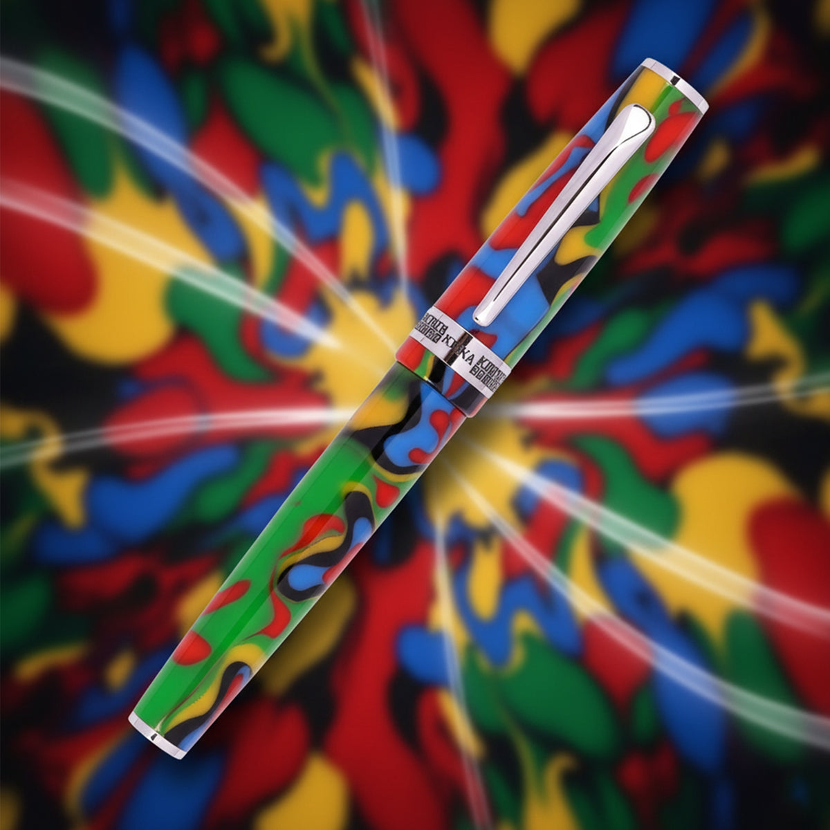 Monteverde USA Kuna Fountain Pen – Multicolour Resin, Medium Nib