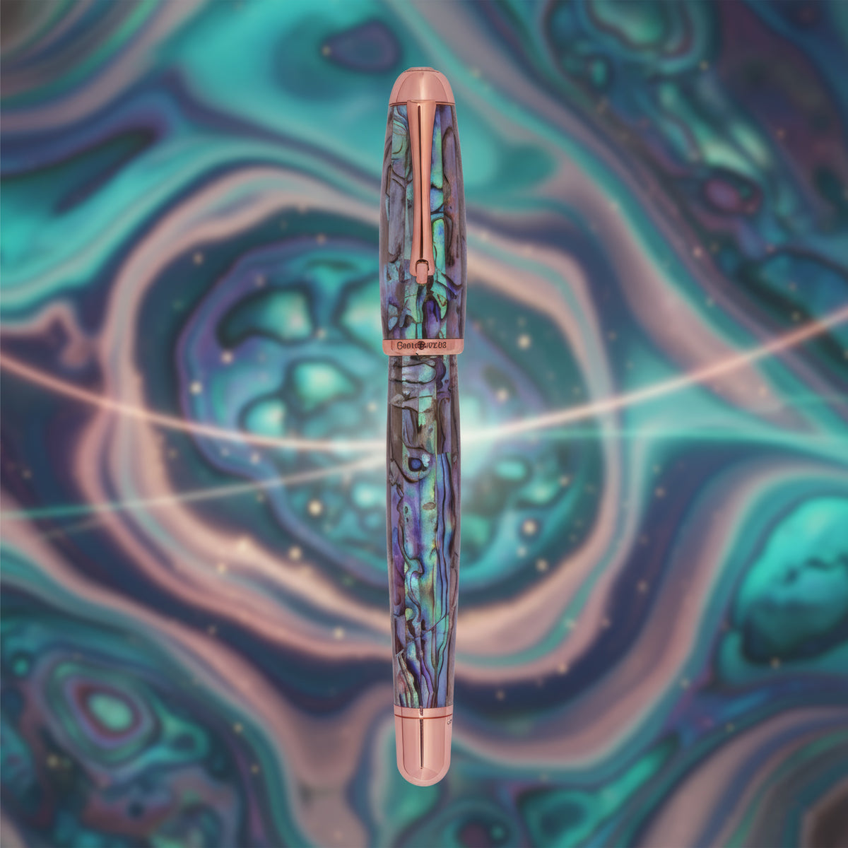 Monteverde Abalone Rosegold Limited Edition Fountain Pen – Medium Nib