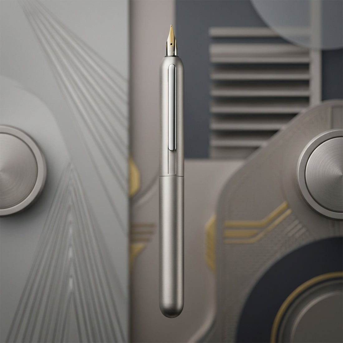 Lamy Palladium Finish 14K Gold Nib Twist Fountain Pen – Capless