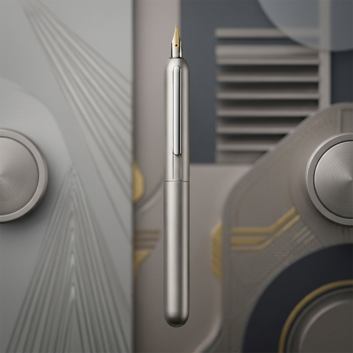 Lamy Palladium Finish 14K Gold Nib Twist Fountain Pen – Capless