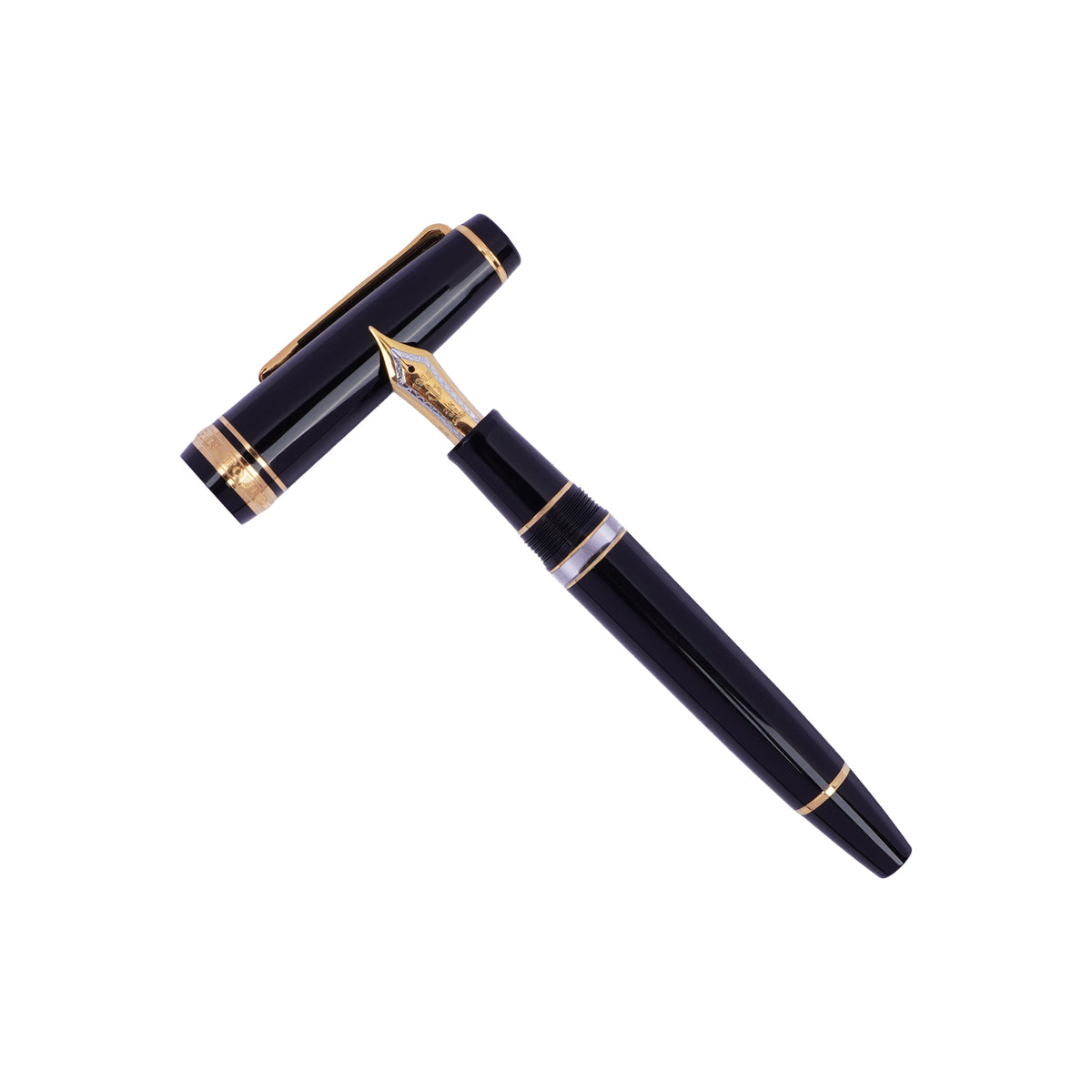 Sailor 1911 Fountain Pen Gloss Black & Gold – 21K Gold Hard-Medium Nib