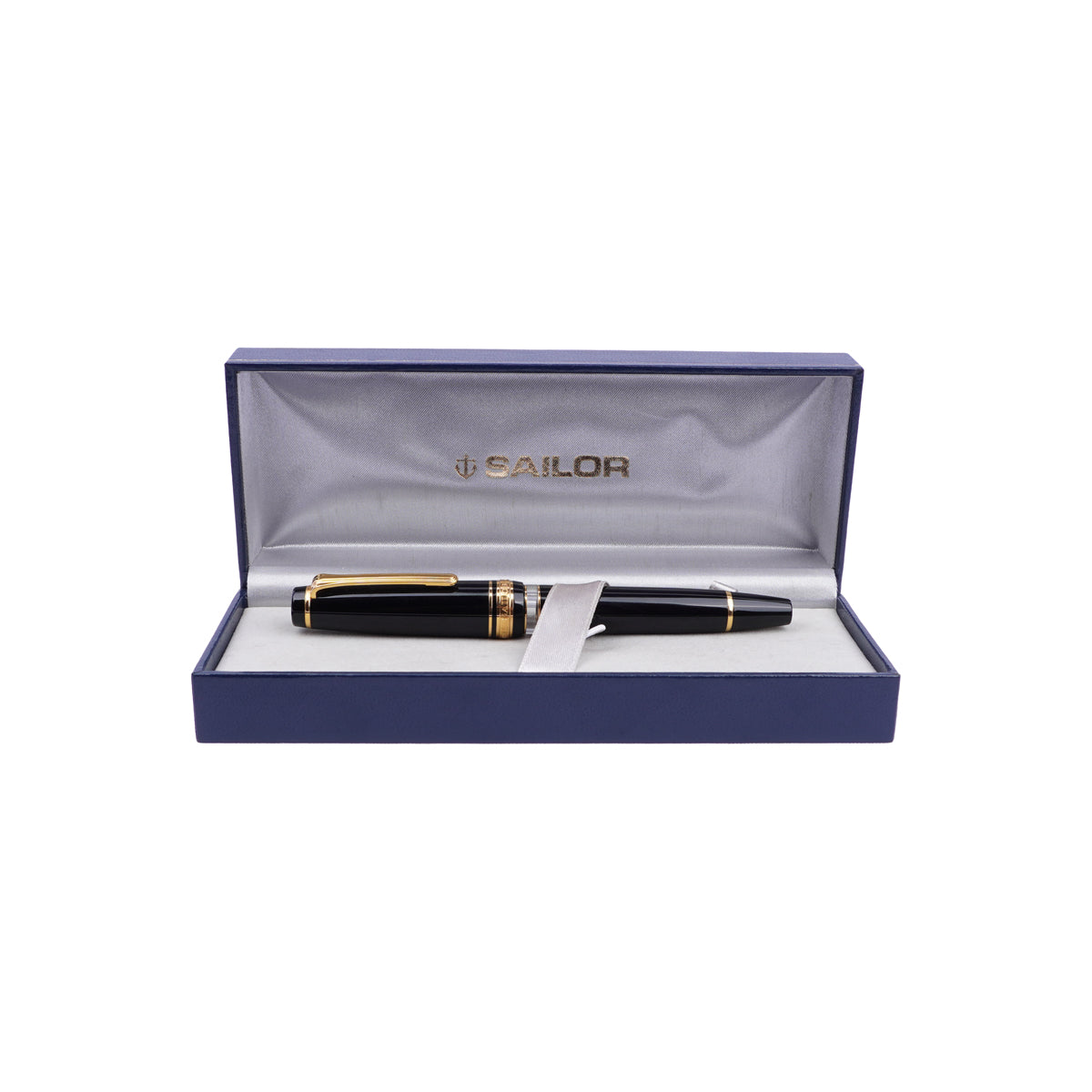 Sailor 1911 Fountain Pen Gloss Black & Gold – 21K Gold Hard-Medium Nib