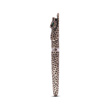 Jinhao Leopard Design Rollerball Pen – Grey Metal Body, 0.7mm Tip