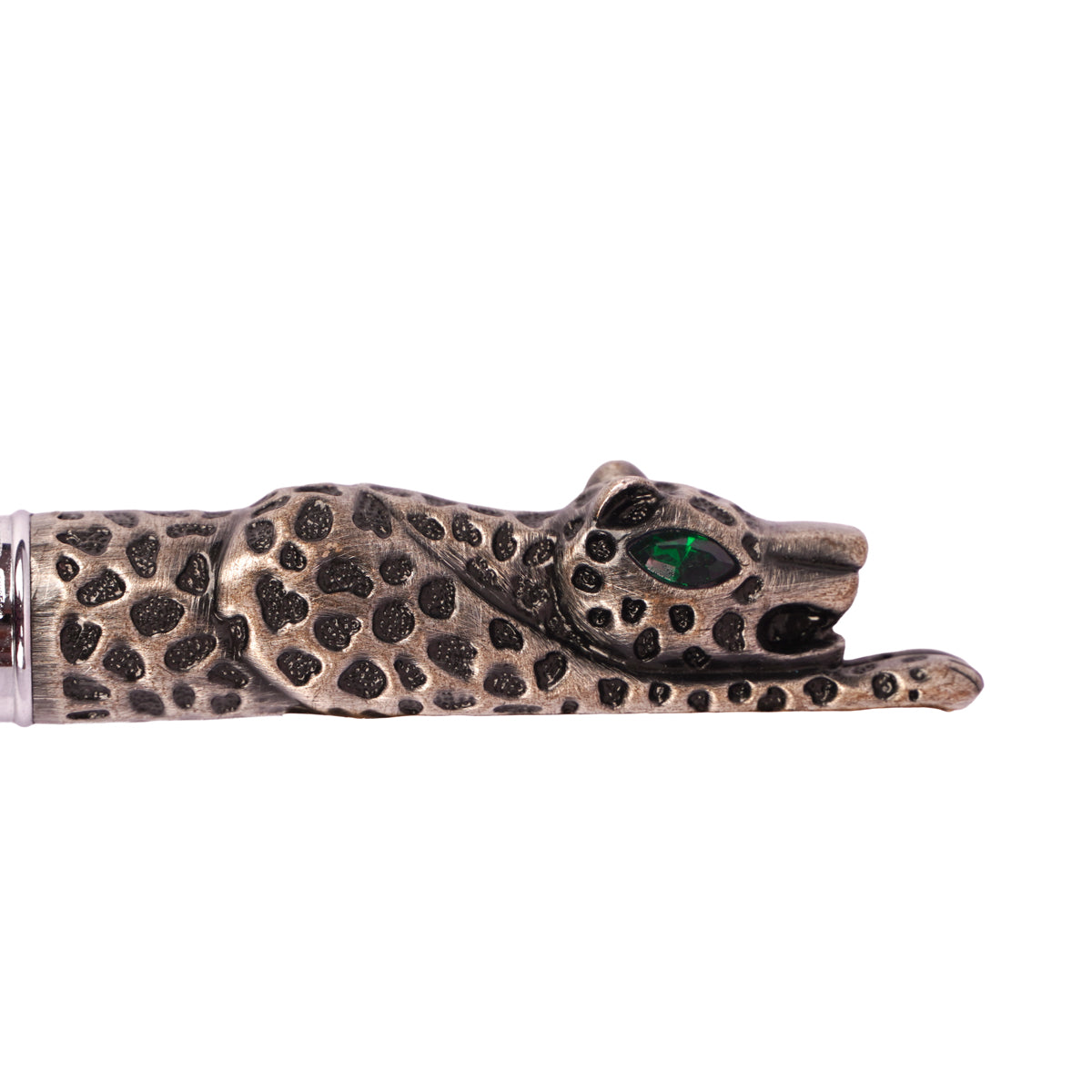 Jinhao Leopard Design Rollerball Pen – Grey Metal Body, 0.7mm Tip