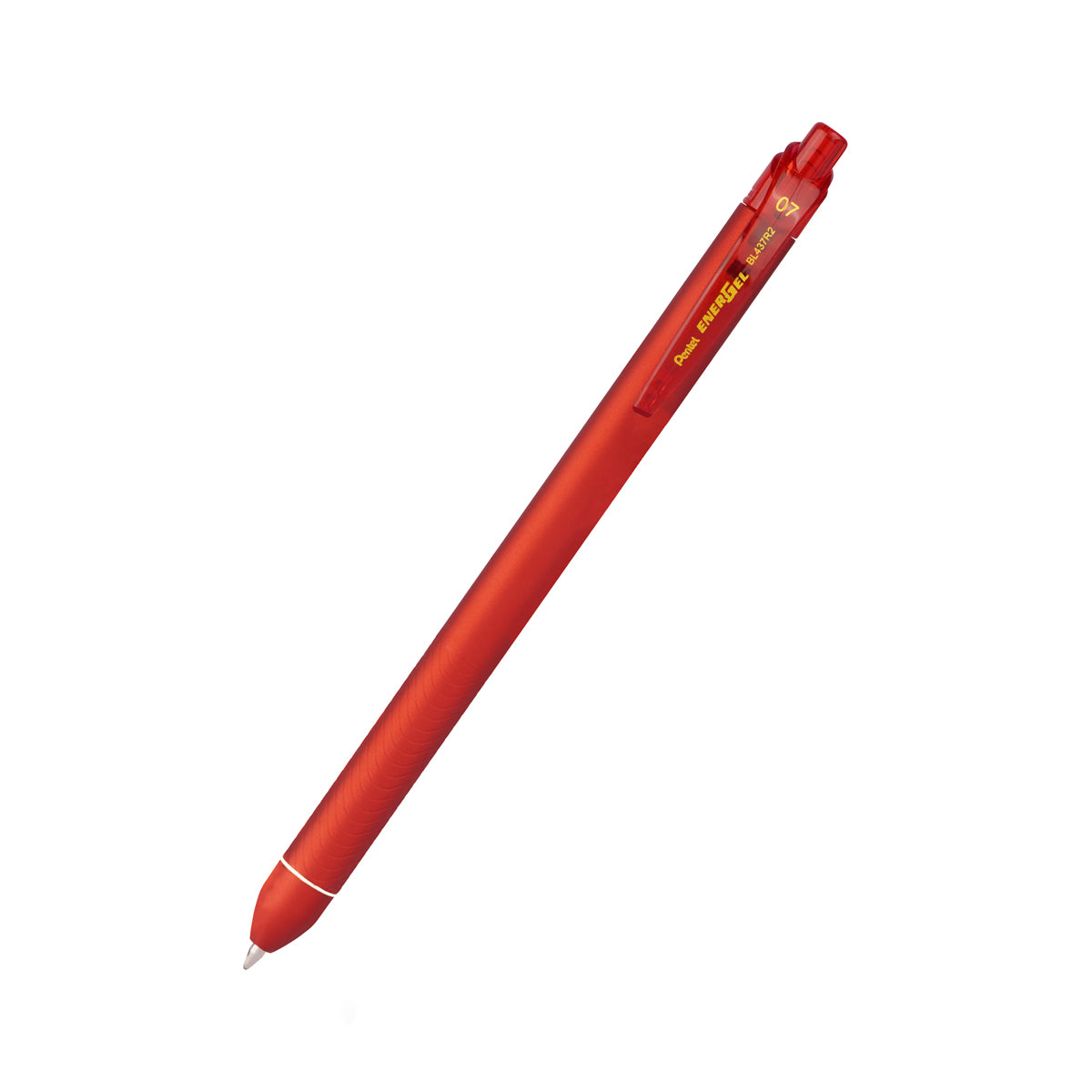 Pentel EnerGel Click BL437R2 0.7mm Retractable Gel Pen (Red) Set of 3