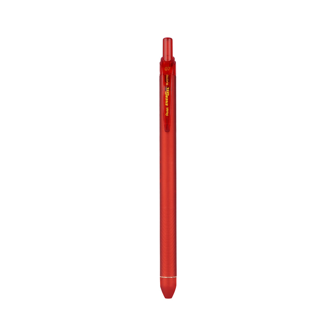 Pentel EnerGel Click BL437R2 0.7mm Retractable Gel Pen (Red) Set of 3