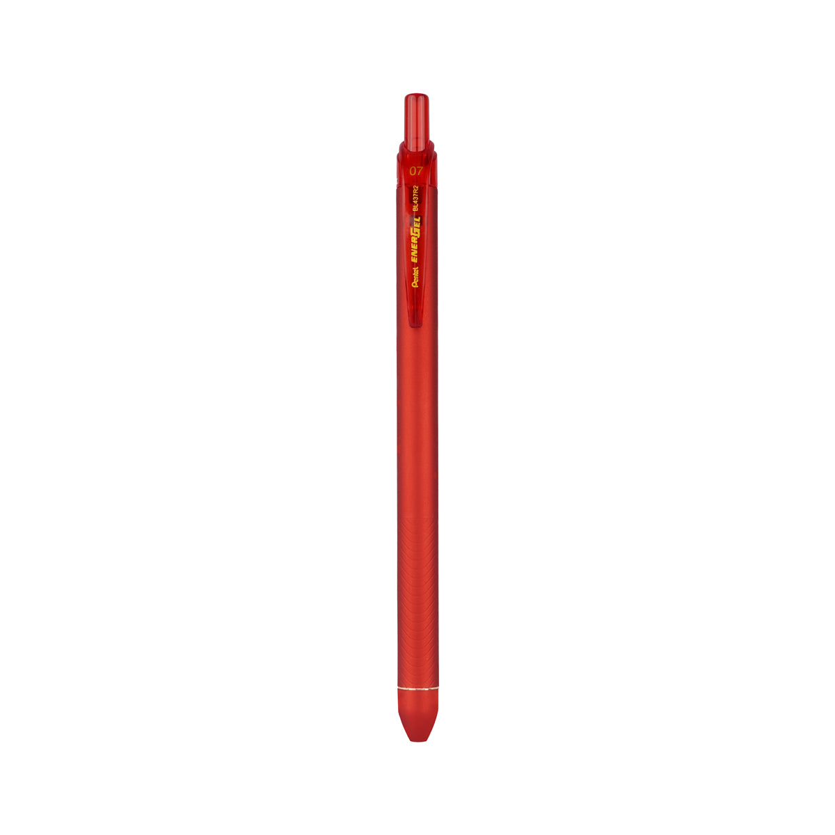 Pentel EnerGel Click BL437R2 0.7mm Retractable Gel Pen (Red) Set of 3