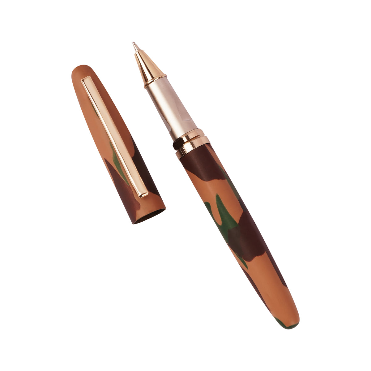 Picasso Parri Royce Military Brown Ball Pen with Blue Ink - Cap Type