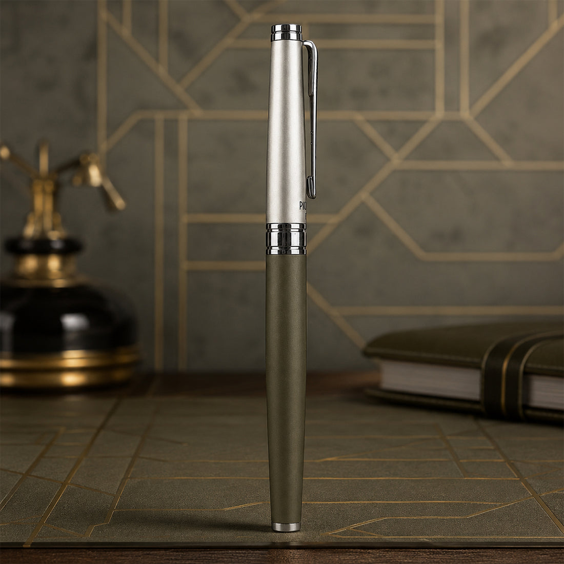 Picasso Parri Havel Matte Grey‑Green Rollerball Pen