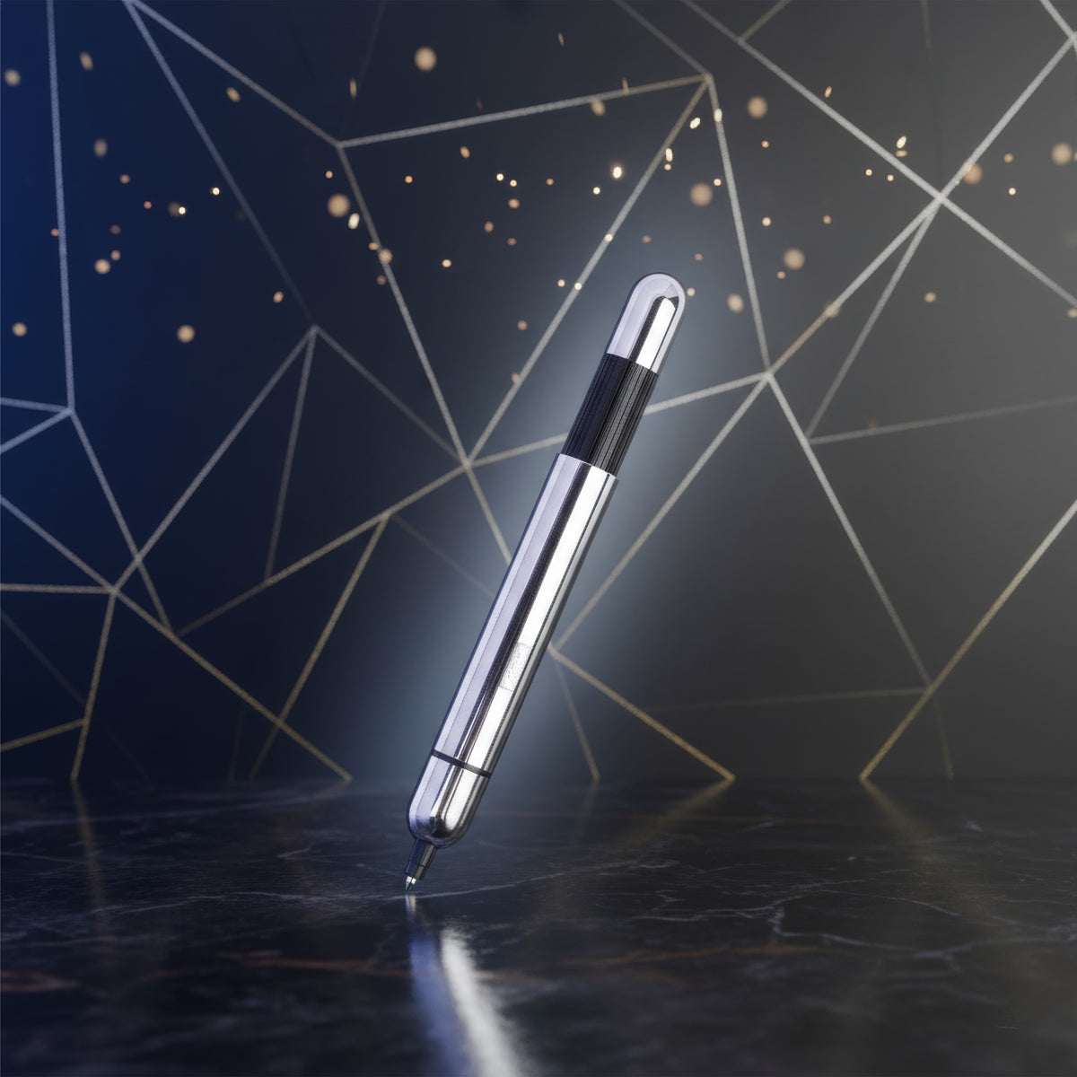 Lamy Pico 289 Chrome Finish Pocket Ballpoint Pen – Retractable Metal Body