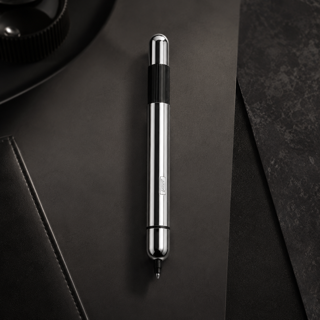 Lamy Pico 289 Chrome Finish Pocket Ballpoint Pen – Retractable Metal Body