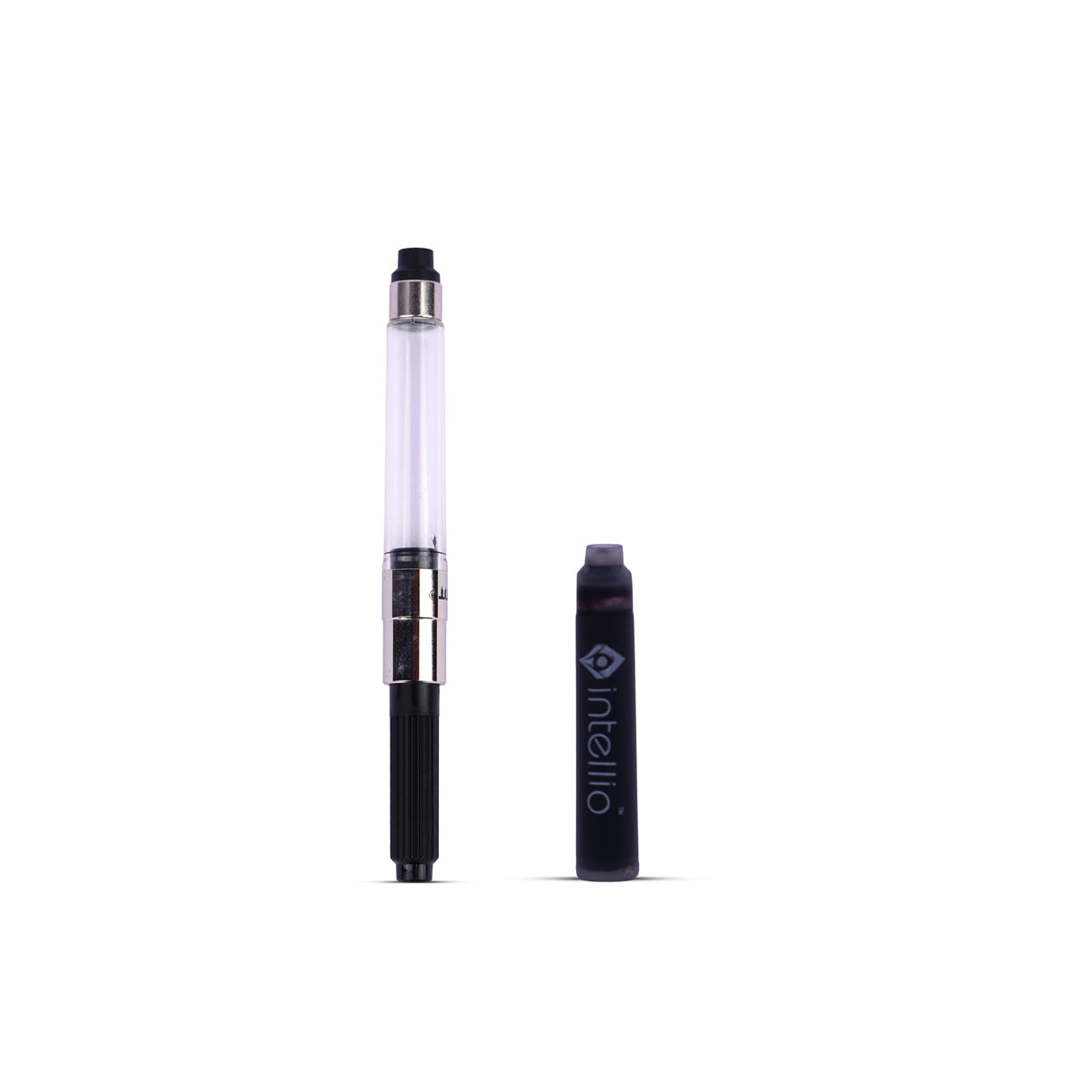 Intellio Germany Matte Black & Gold Fountain Pen – Medium Nib