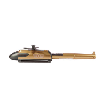 The Writershub Glossy Yellow Helicopter Shape Rollerball Pen