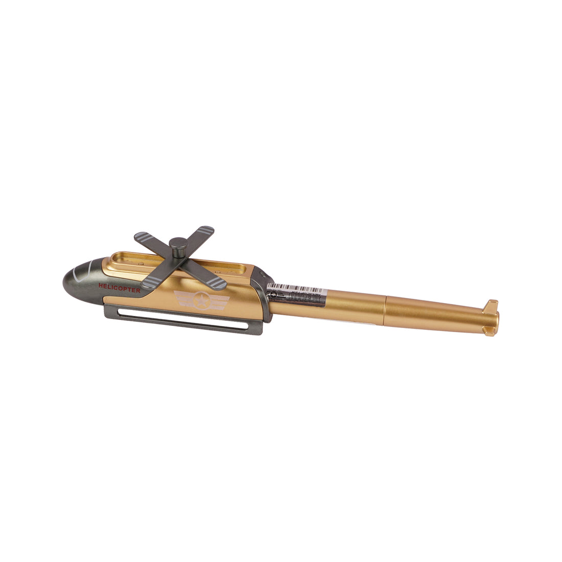 The Writershub Glossy Yellow Helicopter Shape Rollerball Pen