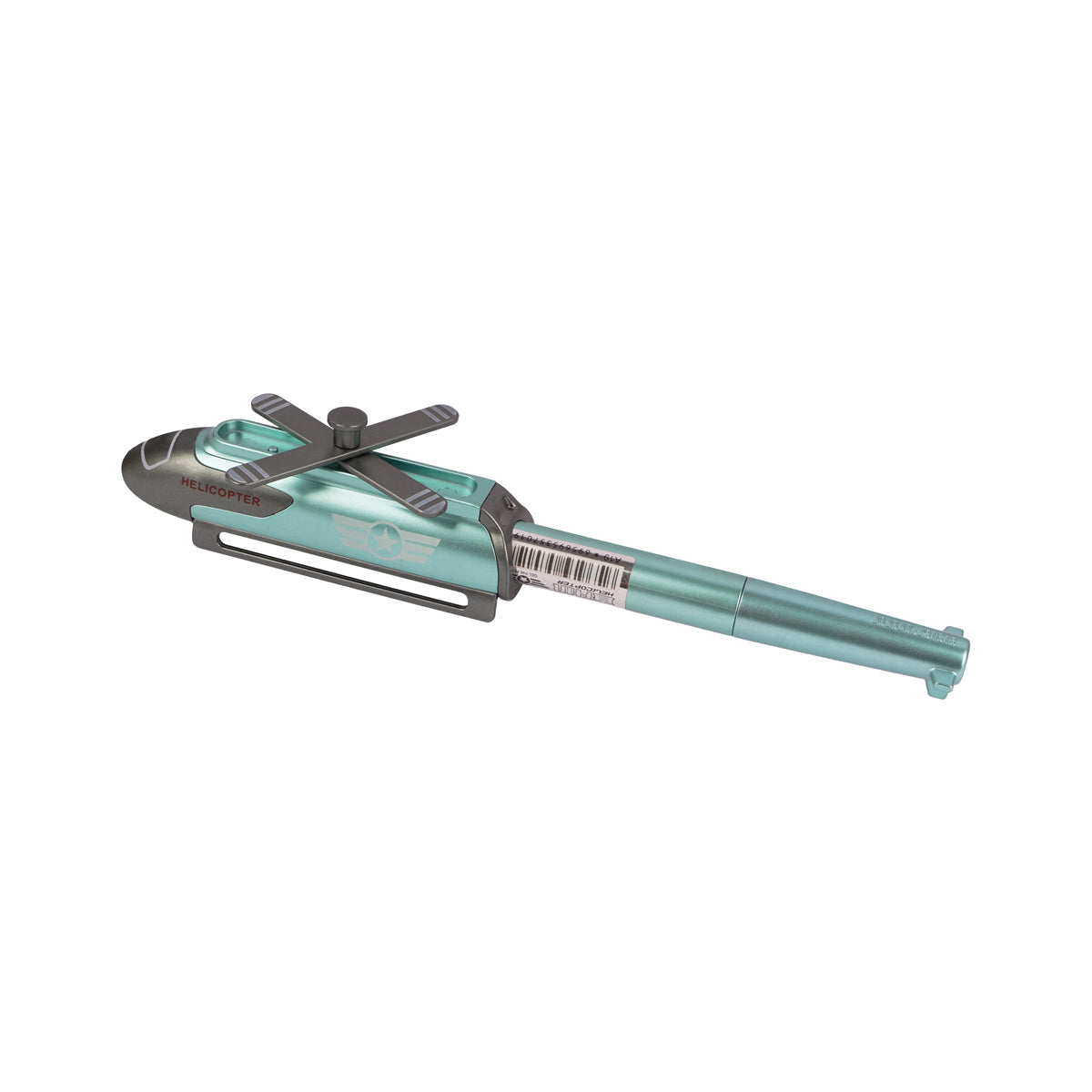 The Writershub Glossy Green Helicopter Shape Rollerball Pen