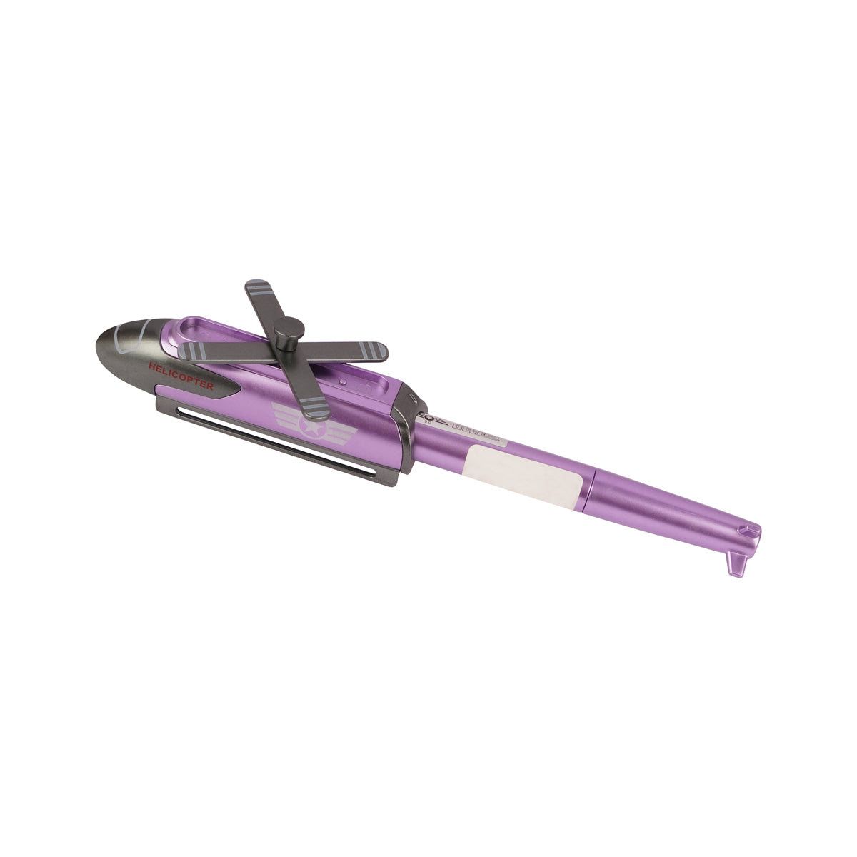 The Writershub Glossy Purple Helicopter Shape Rollerball Pen