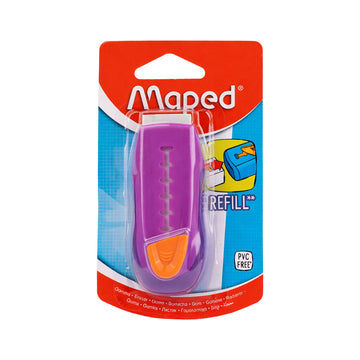 Maped 012000 Purple Eraser Pack of 2 – Clean Erasing Plastic Erasers