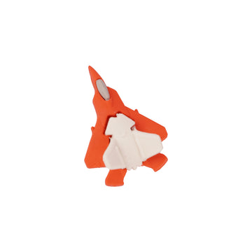 The Writershub Red & White 3D Fighter Jet Eraser Set of 6