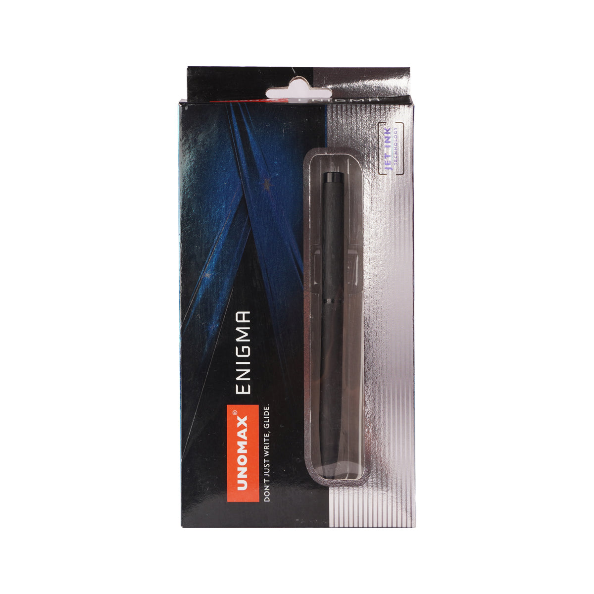 Unomax Enigma Matte Black Body with Clip Twist Ball Pen