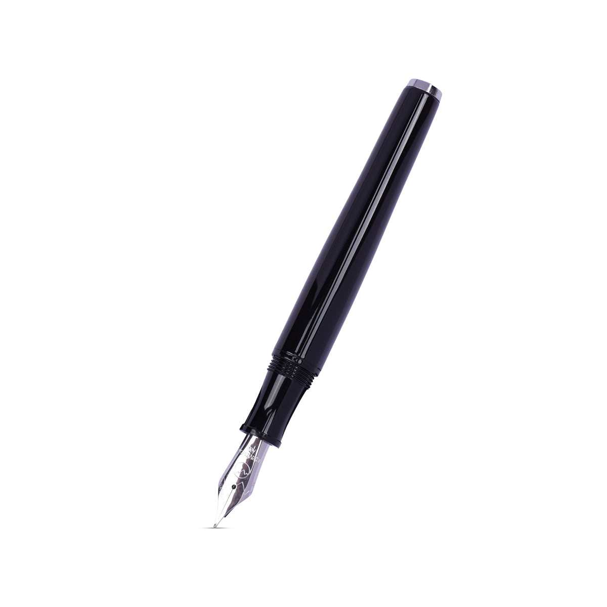 Monteverde Aldo Domani Glossy Black Fountain Pen – Medium Nib, Converter