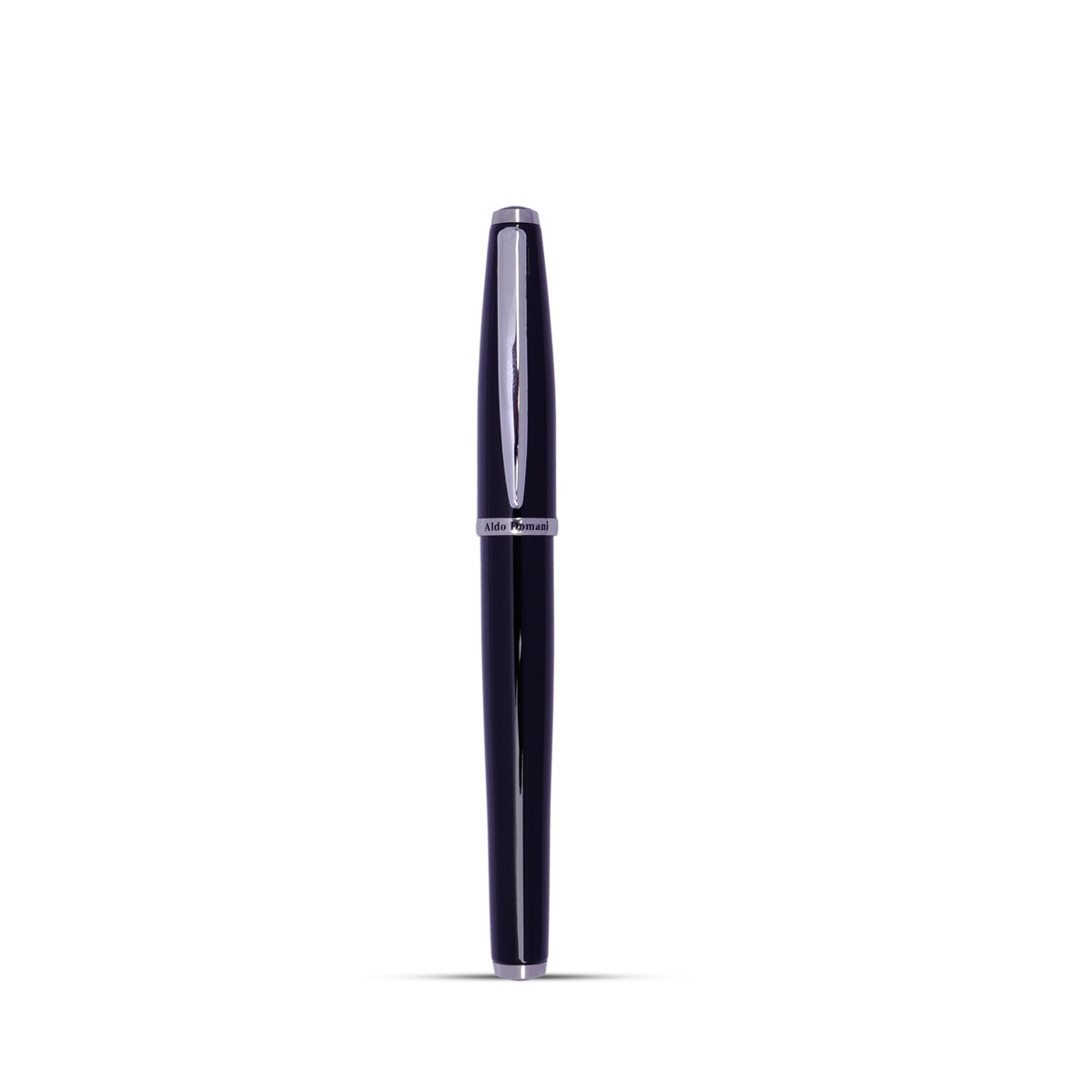 Monteverde Aldo Domani Glossy Black Fountain Pen – Medium Nib, Converter