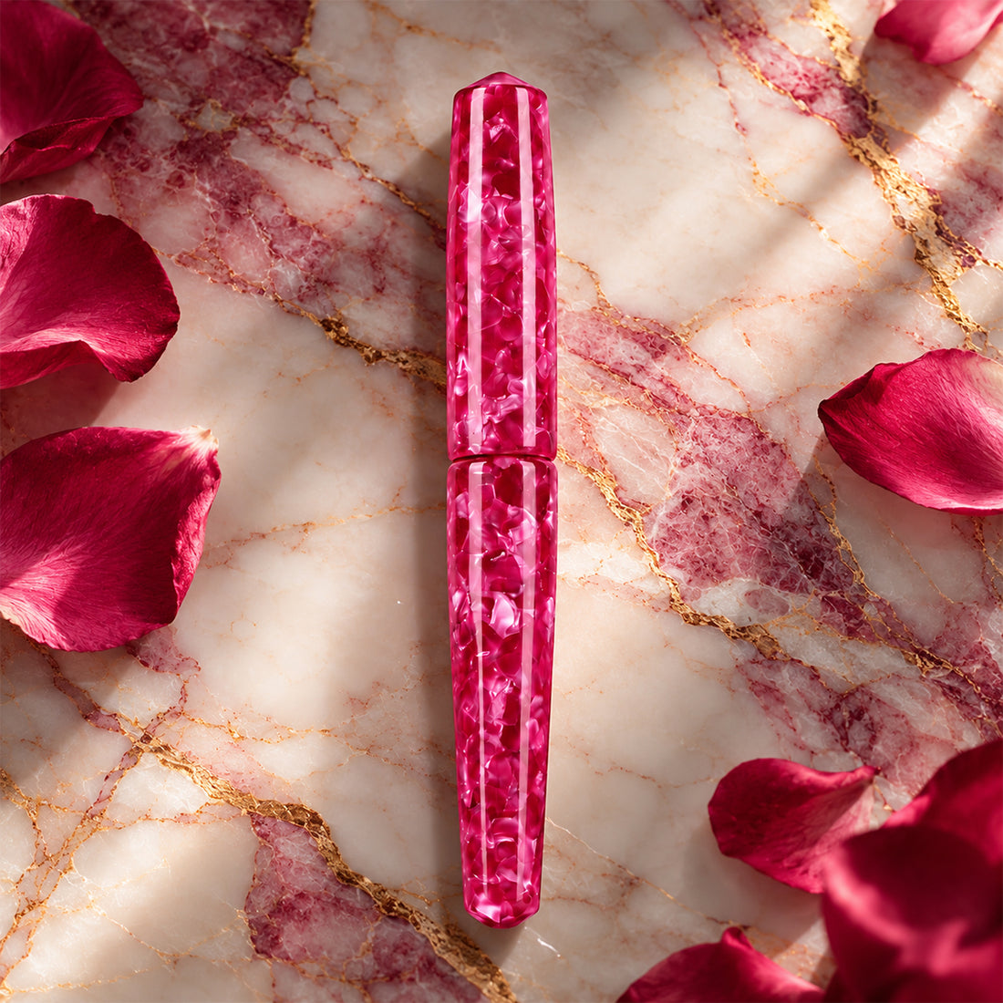 Ranga Radiant Purple Cracked Ice Fountain Pen