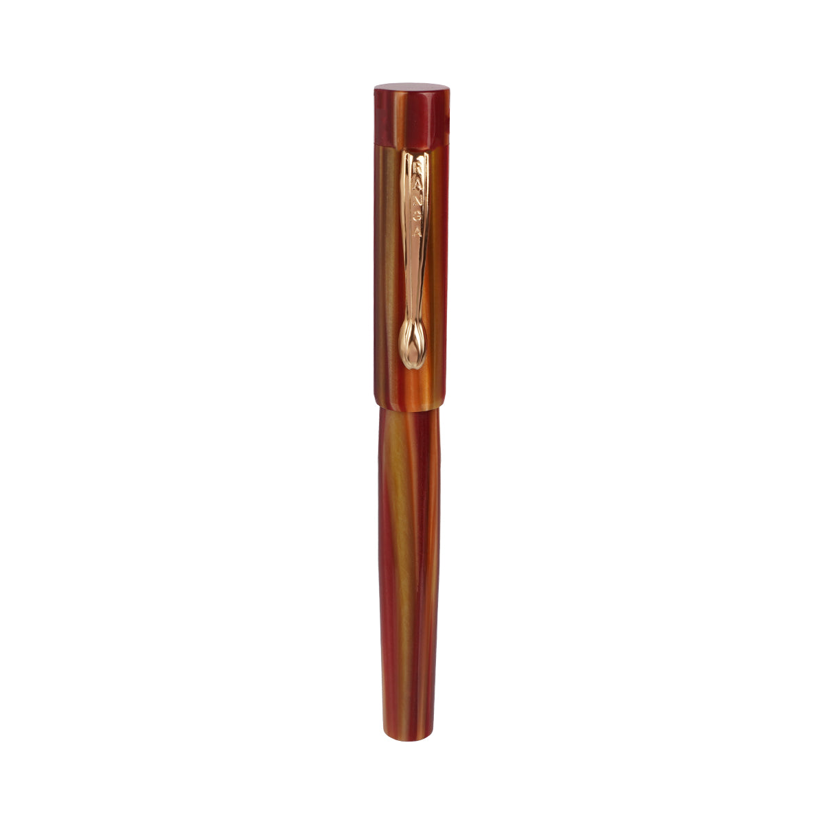 Ranga Splendour Premium Fountain Pen – Red & Yellow Acrylic