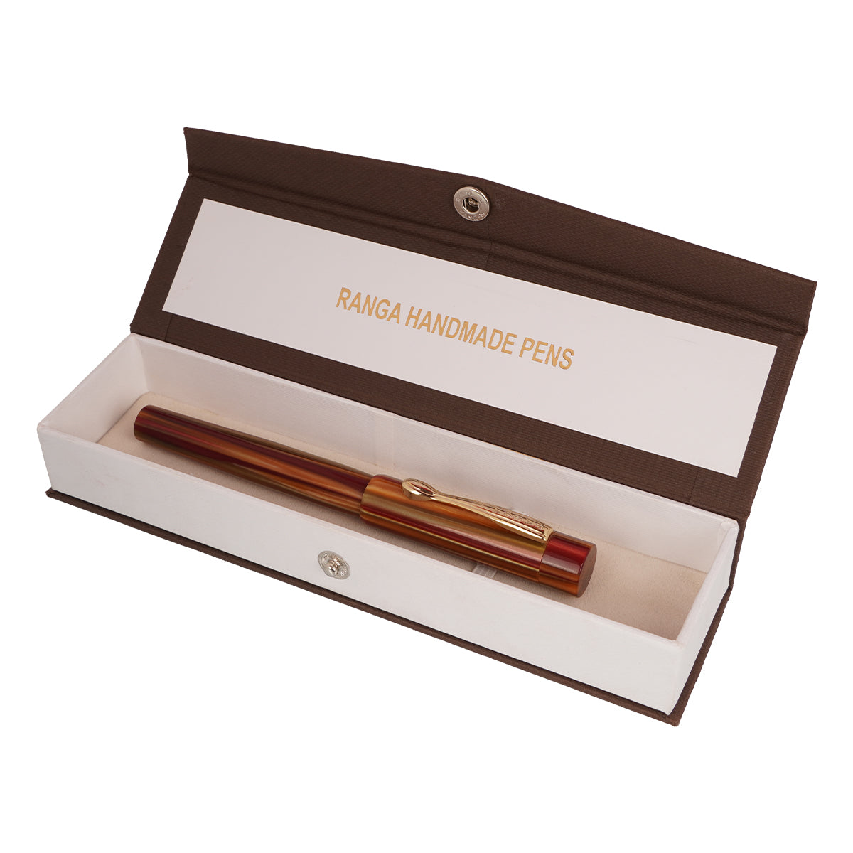 Ranga Splendour Premium Fountain Pen – Red & Yellow Acrylic