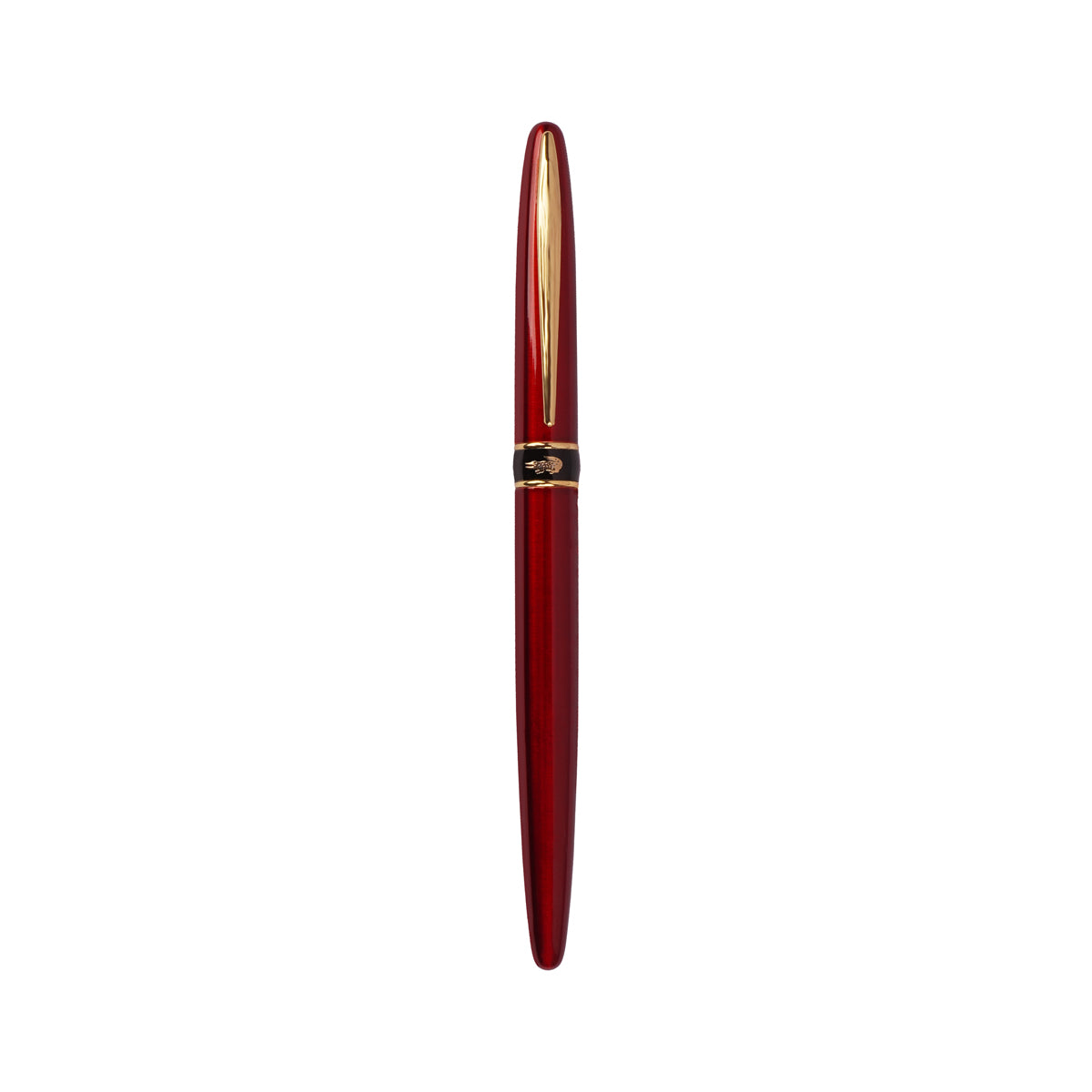Yangzie Alligator 215 Maroon Fountain Pen – Gold Clip, Fine Nib