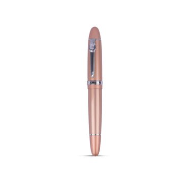 Jinhao 159 Glossy Rose Gold Fountain Pen with Medium Gold-Plated Nib