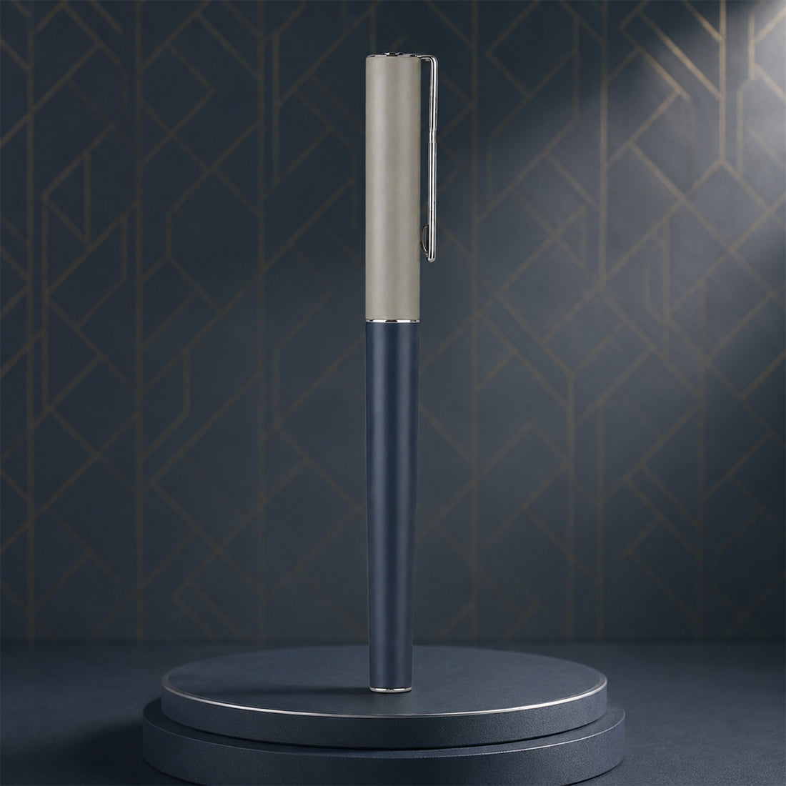 Jinhao 35 Grey Fountain Pen — Cement Cap, Extra-Fine Nib