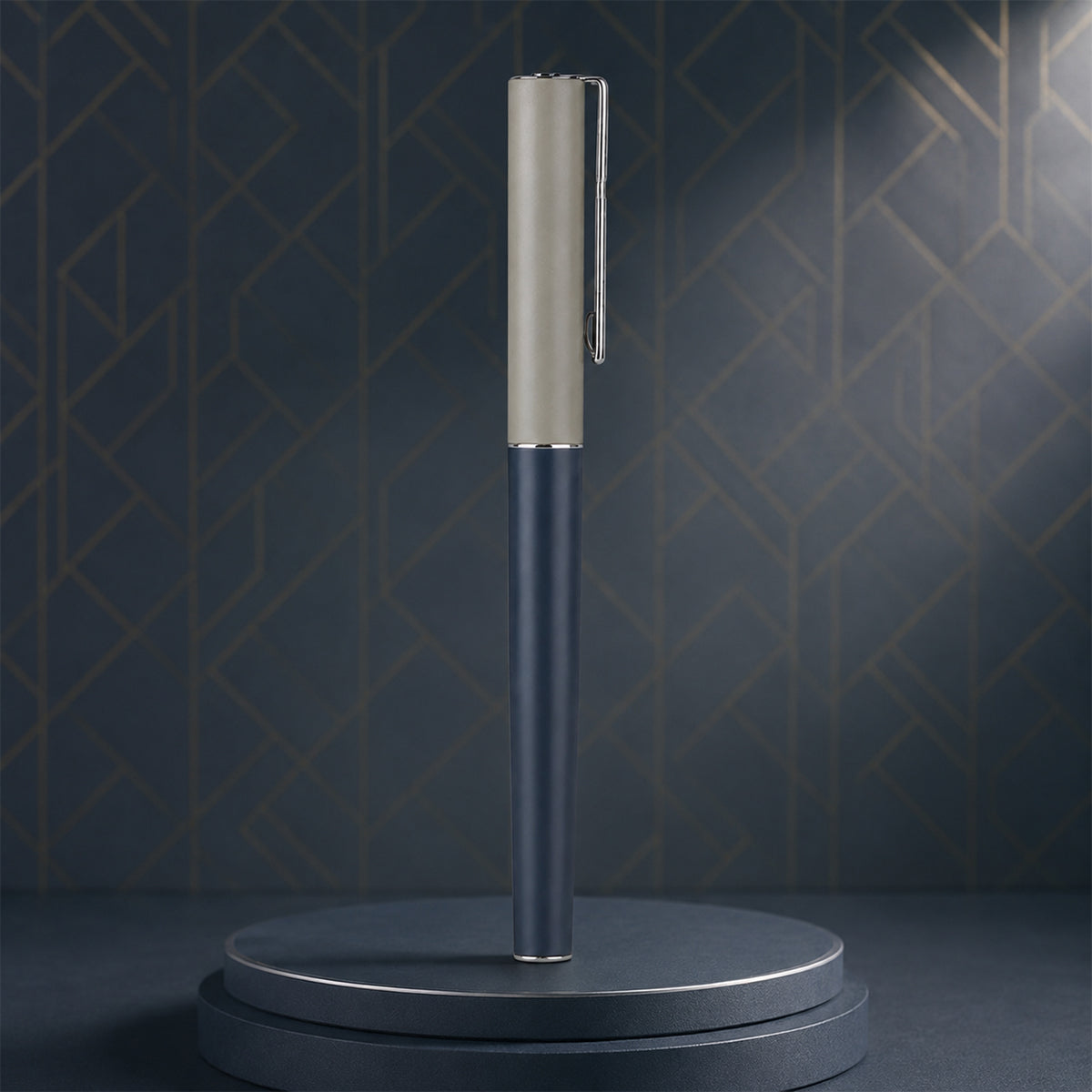 Jinhao 35 Grey Fountain Pen — Cement Cap, Extra-Fine Nib