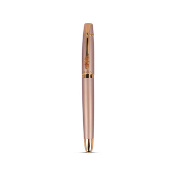 Yiren 860 Matte Light Gold Fountain Pen with Fine Nib & Dragon Cap Design
