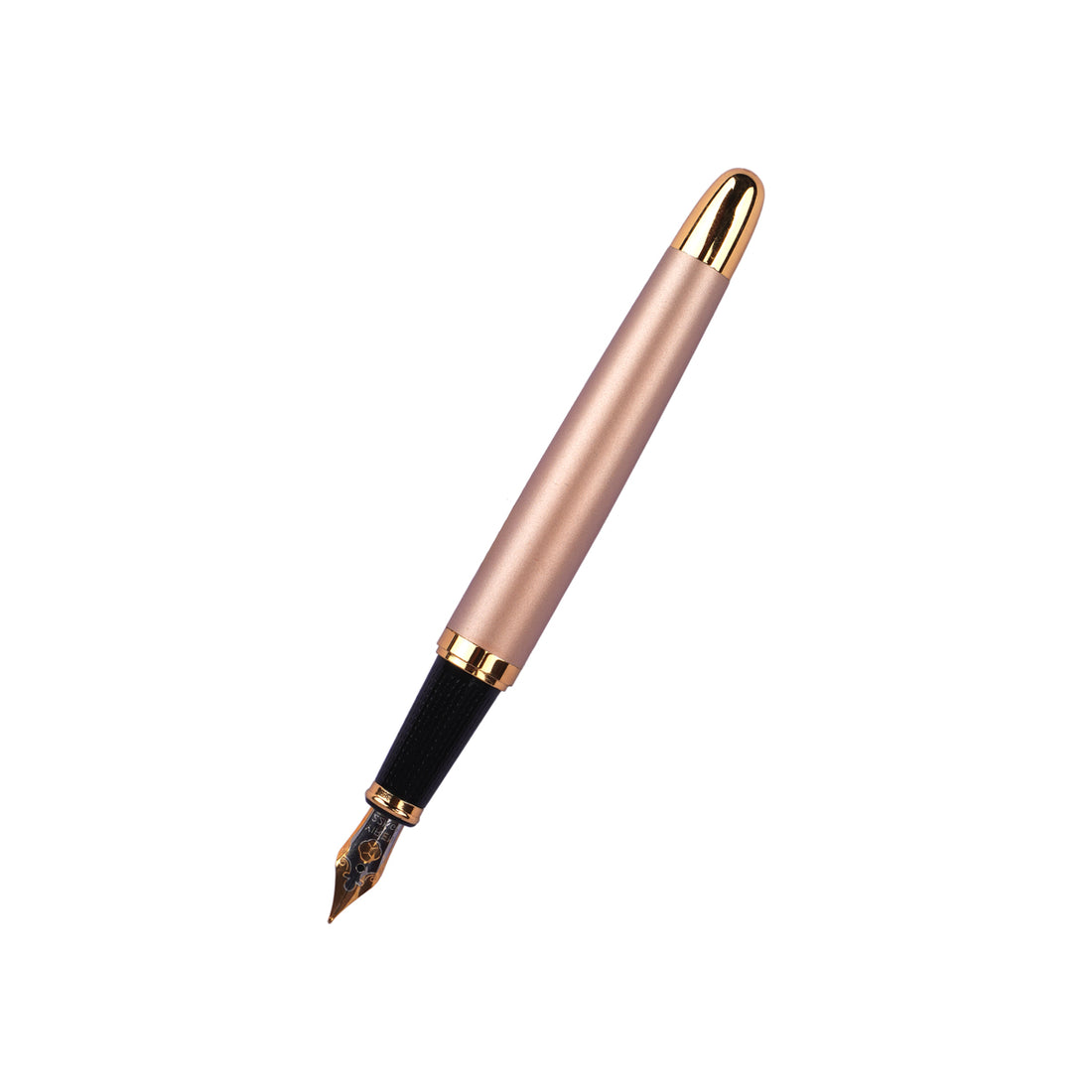 Yiren 860 Matte Light Gold Fountain Pen with Fine Nib & Dragon Cap Design