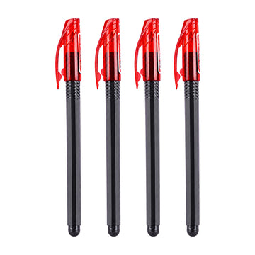 Luxor Schneider Gelaxy Gel Pen – 0.7mm Red Ink, Pack of 4