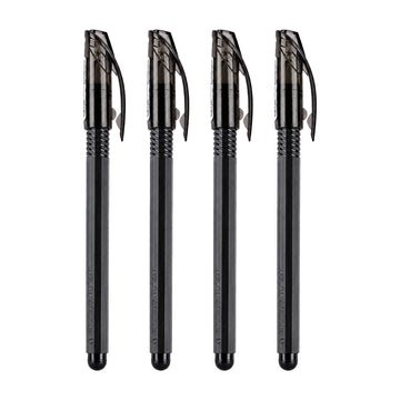 Luxor Schneider Gelaxy Gel Pen – 0.7mm Black Ink, Pack of 4