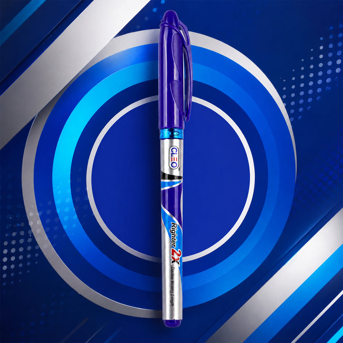 Cello Cleo Righter Ball Pen – 0.7mm Blue Ink, Pack of 10
