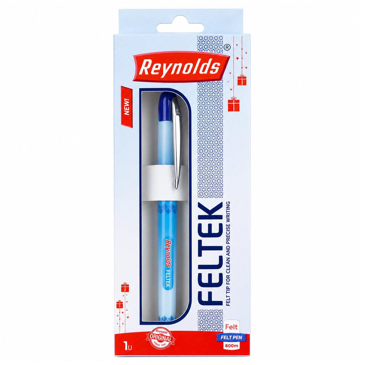 Reynolds Feltek Felt Tip Pen — Pack of 2 | Blue Ink | Felt Tip
