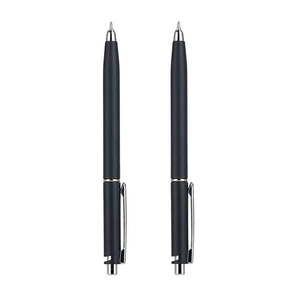 Reynolds Jetter Aerosoft Ball Pen — Pack of 2 | 0.7mm | Blue Ink | Matte Black